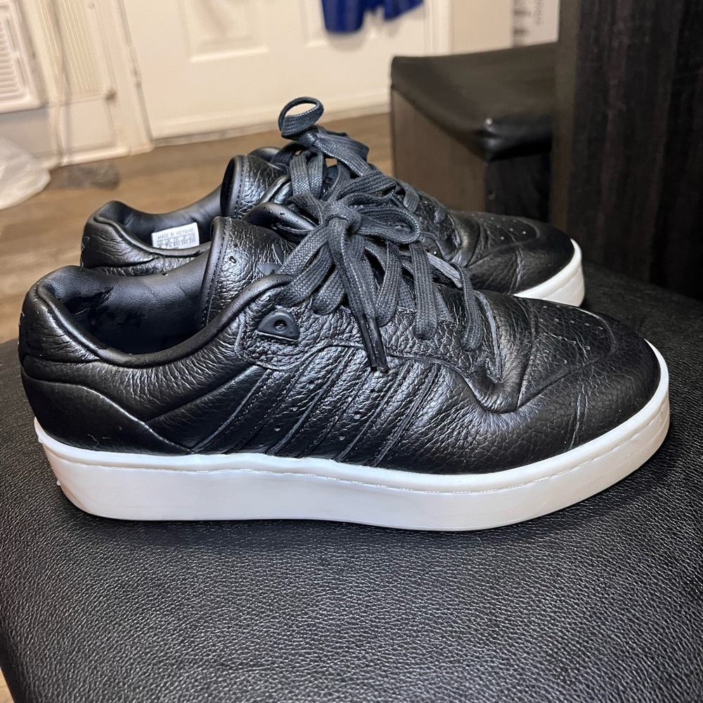 Adidas Originals Rivalry Lux Mens 8 Shoes Sneakers Black Basketball Low